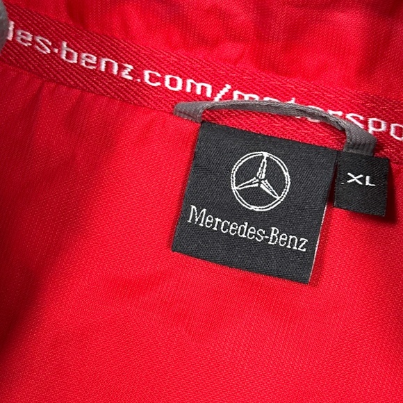 Vintage Mercedes Benz Formula 1 F1 Racing Gray Windbreaker Jacket Mens XL - Picture 12 of 16